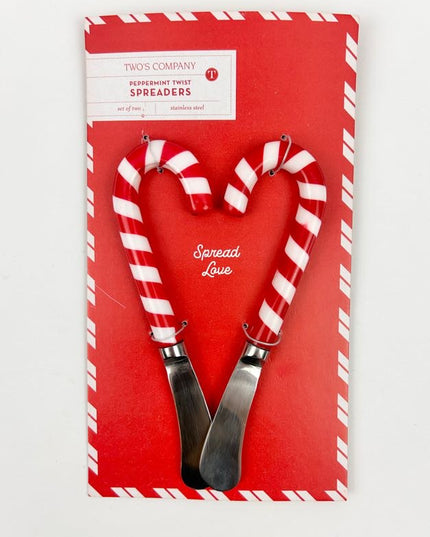 Peppermint Twist Spreaders Set of 2 Kitchen in  at Wrapsody