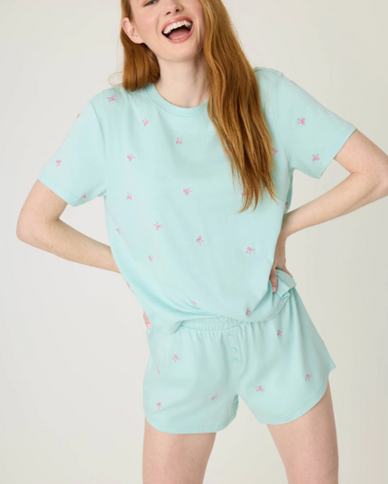 PJ Salvage Pretty Punch Light Mint Set Loungewear in S at Wrapsody