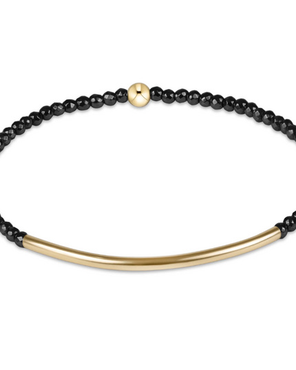 Enewton Gold Bliss Bar 2mm Bracelet Faceted Hematite