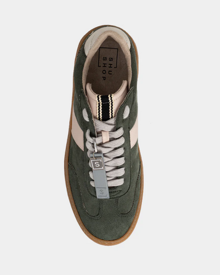 Stacey Suede Sage Sneakers Shoes in at Wrapsody