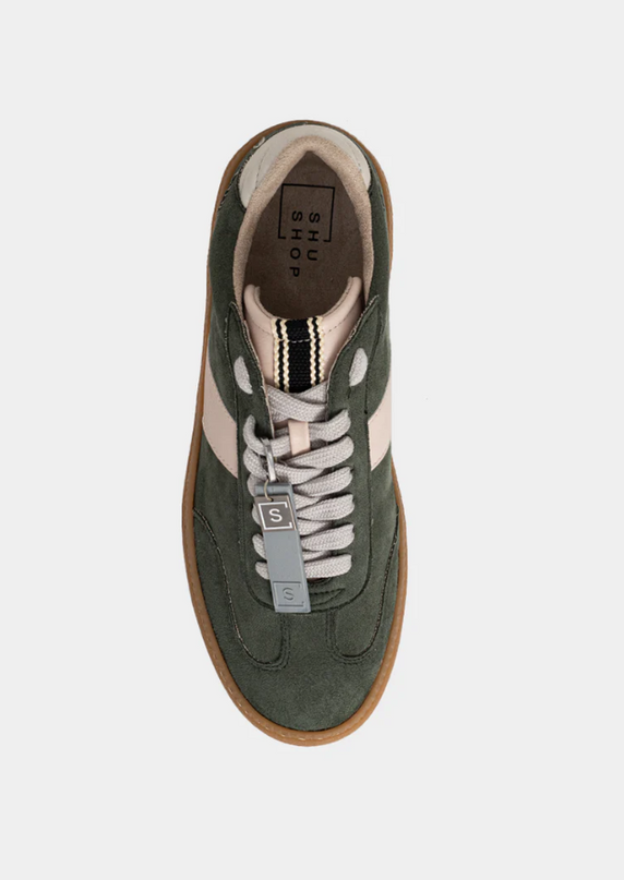 Stacey Suede Sage Sneakers Shoes in at Wrapsody