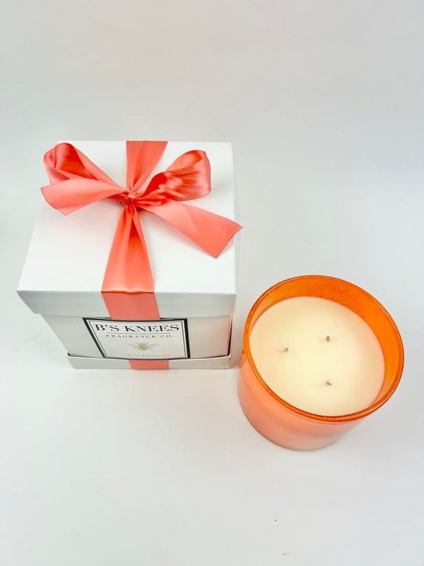 B's Knees 3-Wick Candle in Citrus Blossom Candles in  at Wrapsody