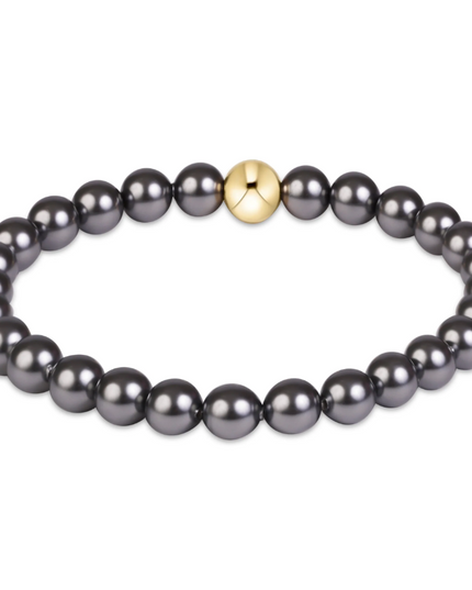Enewton Classic 6mm Bracelet Dark Grey Pearl