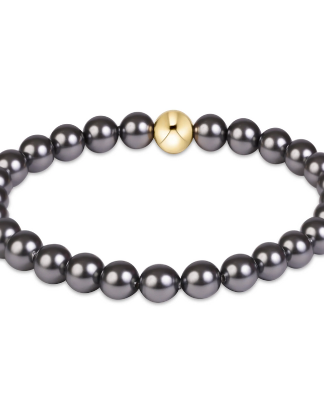 Enewton Classic 6mm Bracelet Dark Grey Pearl Bracelets in at Wrapsody