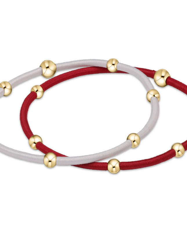 Enewton Gameday Essentials Set - Crimson/White Hair Accessories in at Wrapsody