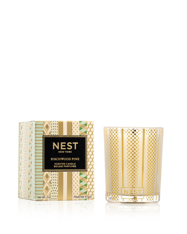 Nest Votive Candle 2oz Candles in Birchwood Pine at Wrapsody