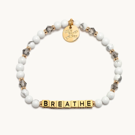 Little Word Project Breathe Gold Bracelet S/M Bracelets in  at Wrapsody