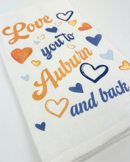 Love You to Auburn and Back Towel Kitchen Towels in  at Wrapsody