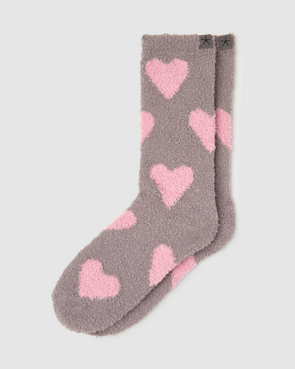 Barefoot Dreams Beach Rock/Bloom Heart Socks Loungewear in at Wrapsody