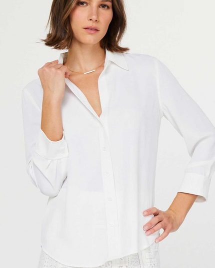 White Button Down Blouse