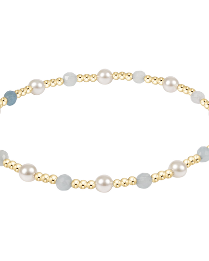 Enewton Pearl Sincerity 4mm Bracelet Aquamarine Bracelets in at Wrapsody