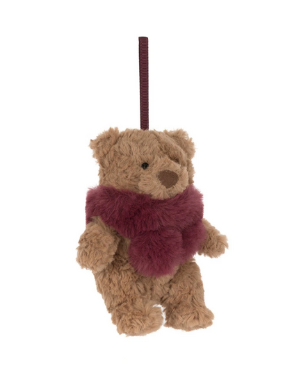Jellycat Bartholomew Bear Winter Warmer Decoration