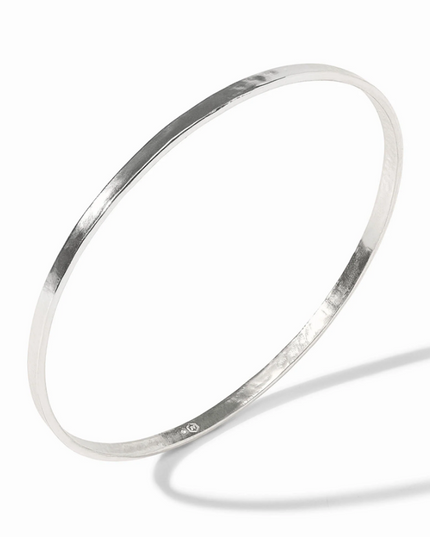 JV Crescent Bangle Silver M Bracelets in at Wrapsody