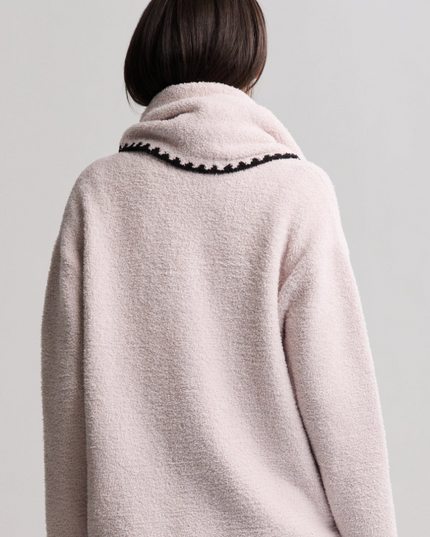 Barefoot Dreams Stone Cardigan & Scarf Outerwear in at Wrapsody