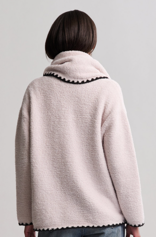 Barefoot Dreams Stone Cardigan & Scarf Outerwear in at Wrapsody