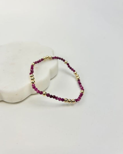 Enewton Worthy 3mm Bracelet - Ruby Bracelets in  at Wrapsody