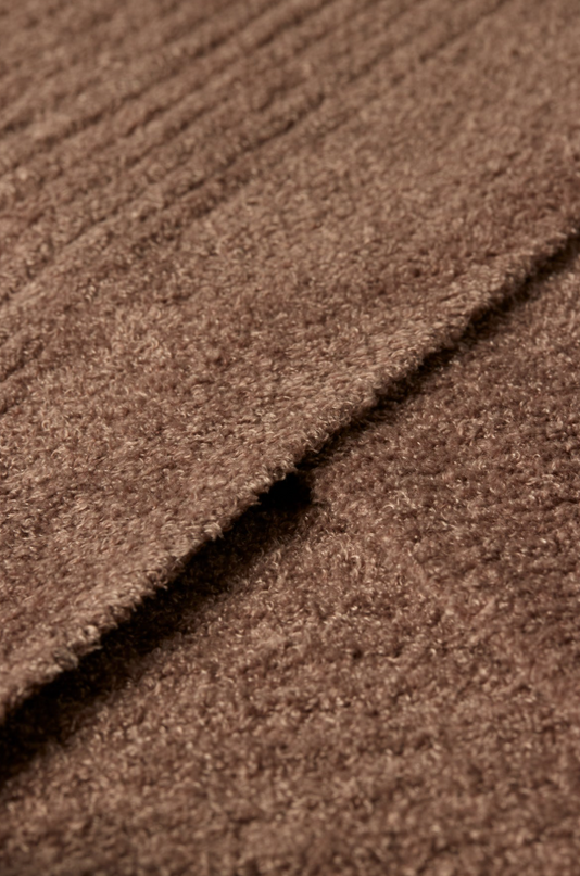 Barefoot Dreams CozyChic Lite Ribbed Chestnut Throw Blankets & Throws in at Wrapsody