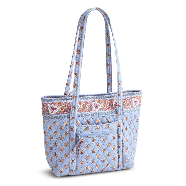 Vera Bradley Blue Leaf Small Original Tote Totes in at Wrapsody