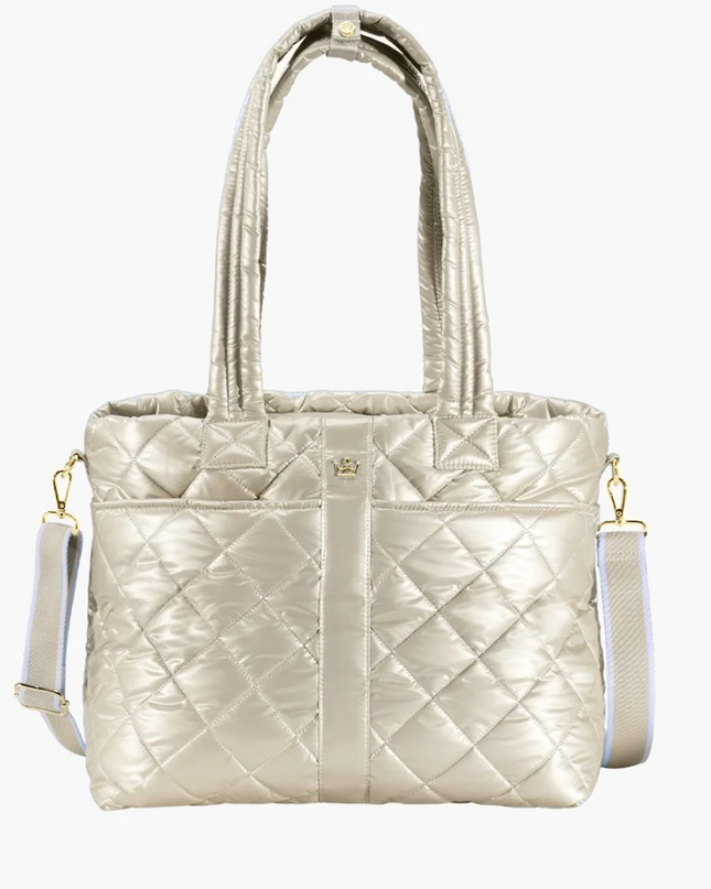 Oliver Thomas Wanderlust Tote Pearl Metallic Totes in at Wrapsody