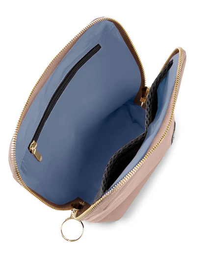 Everyday Makeup Bag Blush/Cool Grey Travel Accessories in at Wrapsody