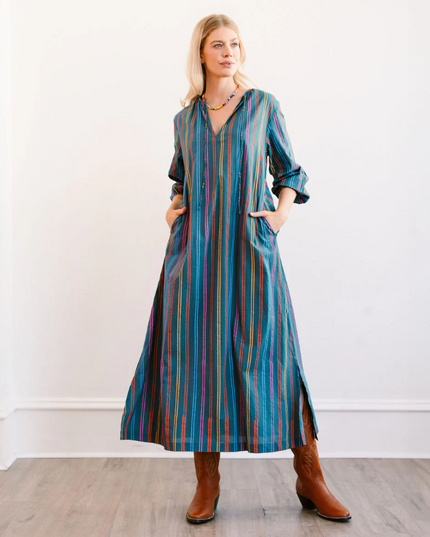 Sienna Puerto Stripe Dress Dresses in S at Wrapsody