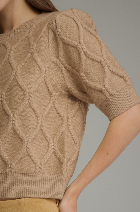 Cable Knit Oatmeal Sweater