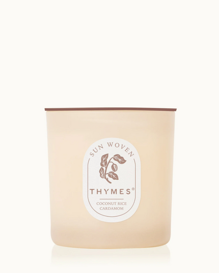 Thymes Candle 13oz Sun Woven Candles in at Wrapsody