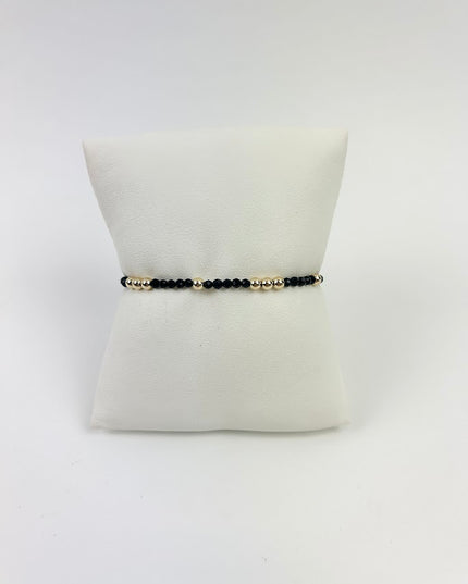 Enewton Worthy 3mm Bracelet - Faceted Onyx Bracelets in  at Wrapsody