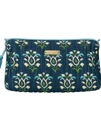 Laura Park Rosemary Indigo Large Cosmetic Bag Travel Accessories in at Wrapsody