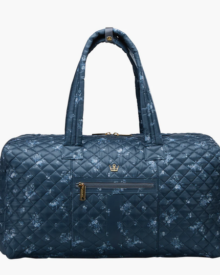 Oliver Thomas 24/7 Weekender Duffle Denim Navy Floral Luggage in at Wrapsody