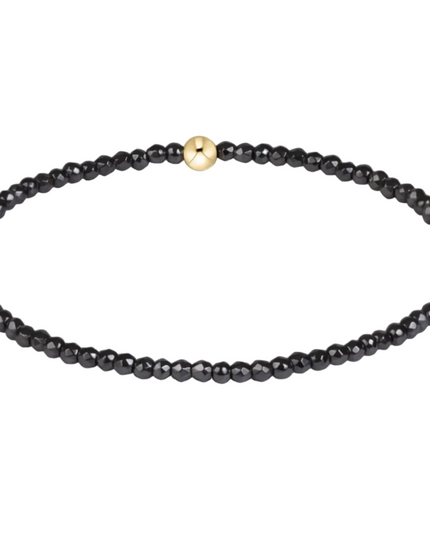 Enewton 2mm Bead Bracelet Faceted Hematite
