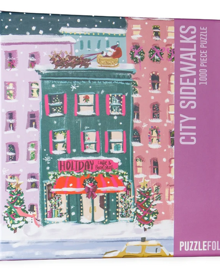 City Sidewalks Holiday Puzzle 1000 Pieces Fun & Games in at Wrapsody