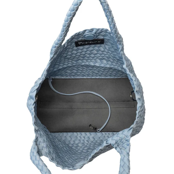 PreneLove London Large Woven Tote - Sky Blue Totes in  at Wrapsody