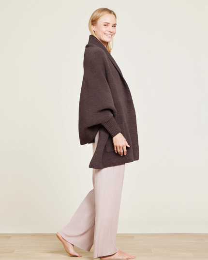 Barefoot Dreams CozyChic Blanket Wrap - Java Loungewear in  at Wrapsody