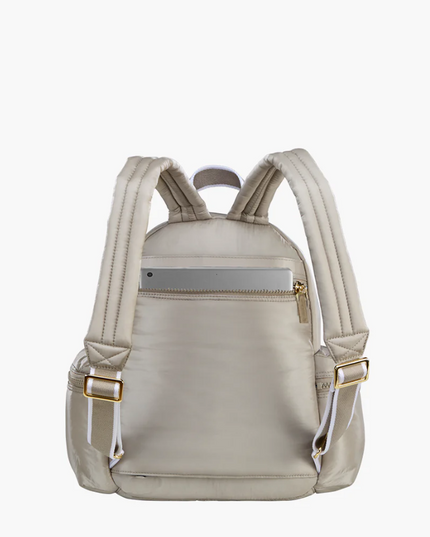 Oliver Thomas Mega Fluff Large Backpack - Dark Grey Taupe Backpacks in  at Wrapsody