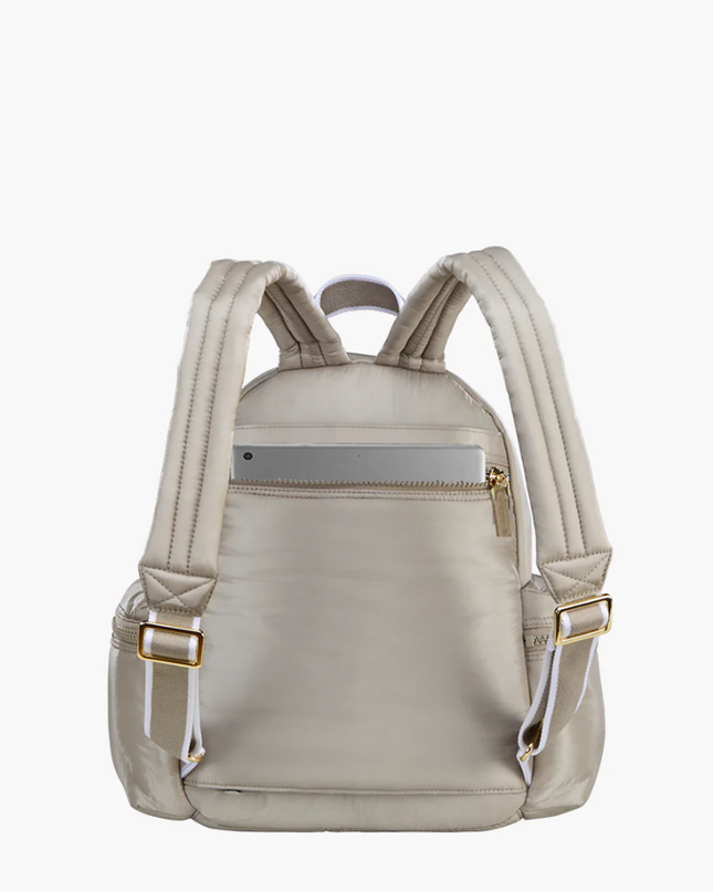 Oliver Thomas Mega Fluff Large Backpack - Dark Grey Taupe Backpacks in  at Wrapsody