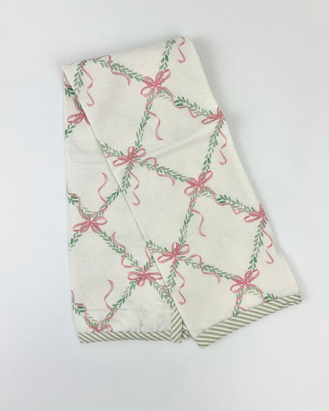 Holiday Lattice Tea Towel Kitchen Towels in at Wrapsody