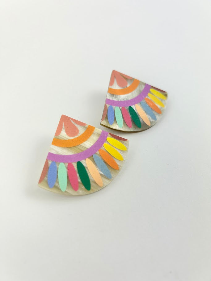 Sunshine Tienda Rainbow Tiles Earrings Earrings in  at Wrapsody
