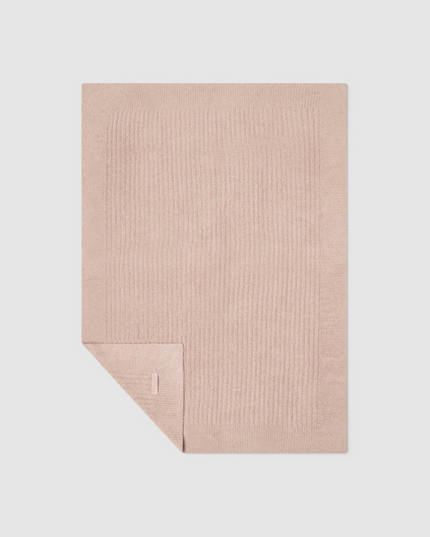 Barefoot Dreams CozyChic Ribbed Faded Rose Baby Blanket Blankets & Throws in at Wrapsody
