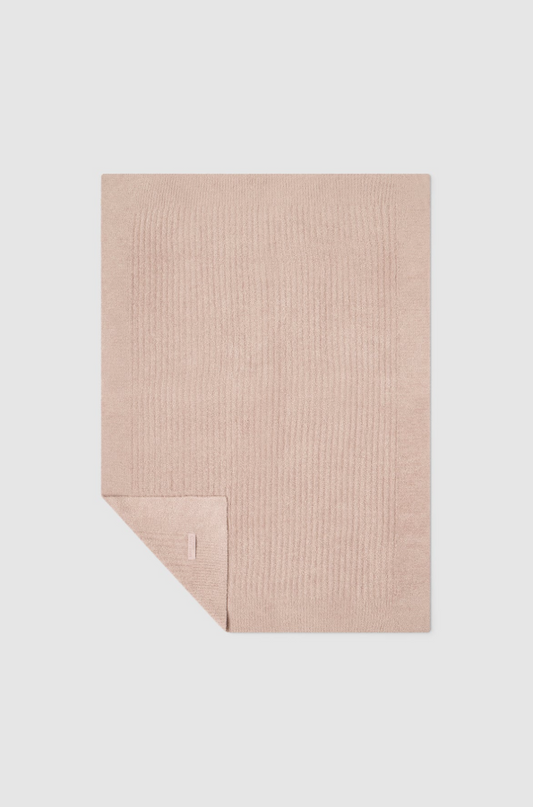 Barefoot Dreams CozyChic Ribbed Faded Rose Baby Blanket Blankets & Throws in at Wrapsody