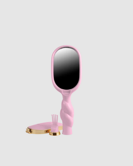 Teleties Medium Hair Detangler Bubblegum Pink Mini Brush