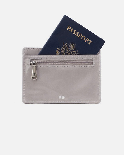 Hobo Euro Slide in Light Grey Wallets in  at Wrapsody