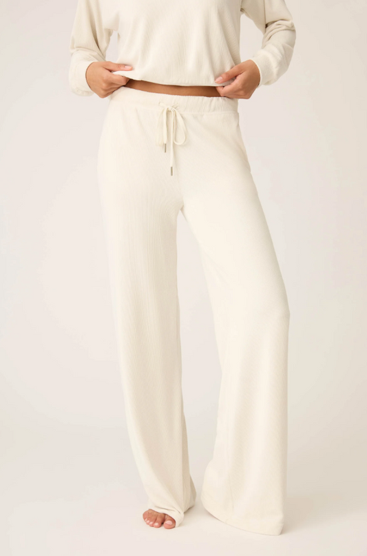 PJ Salvage Craving Corduroy Natural Pants Loungewear in S at Wrapsody
