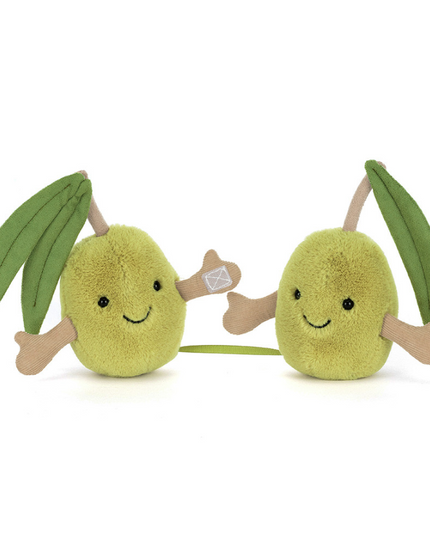 Jellycat Amuseables Pair of Olives Soft Toys in at Wrapsody