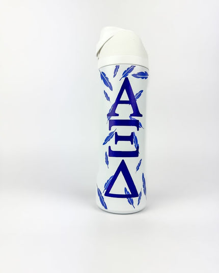 Sorority Flip-Top Water Bottle Greek in Alpha Xi Delta at Wrapsody