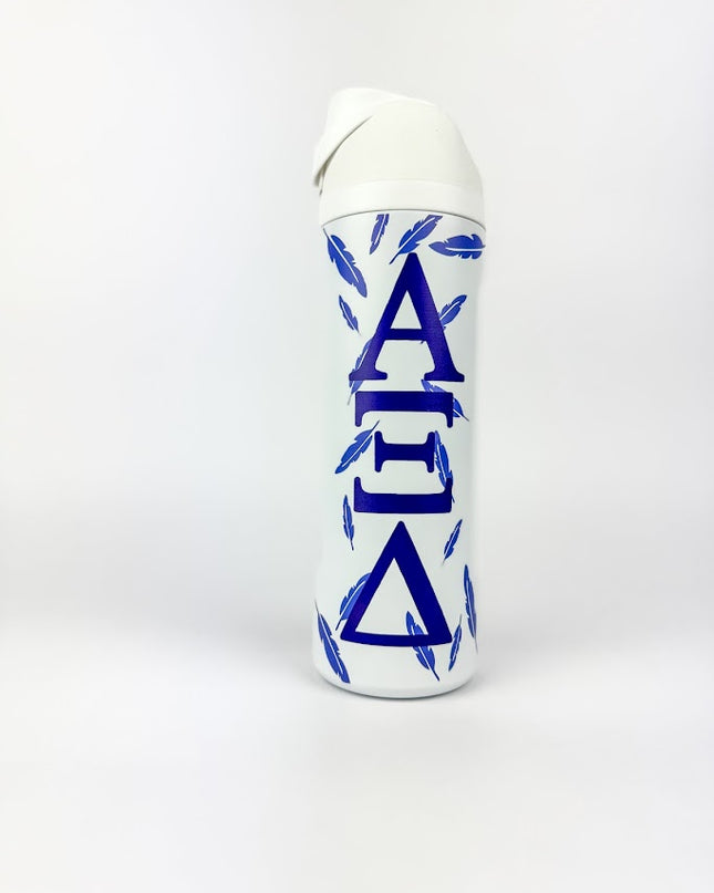 Sorority Flip-Top Water Bottle Greek in Alpha Xi Delta at Wrapsody