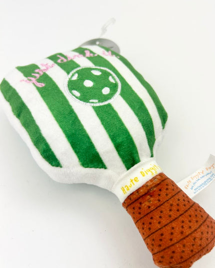 Green/White Pickleball Paddle Dog Toy Pet in  at Wrapsody