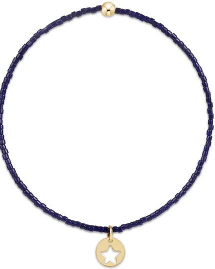 Enewton Hope Classic Navy Small Star Disc Bracelet Bracelets in at Wrapsody