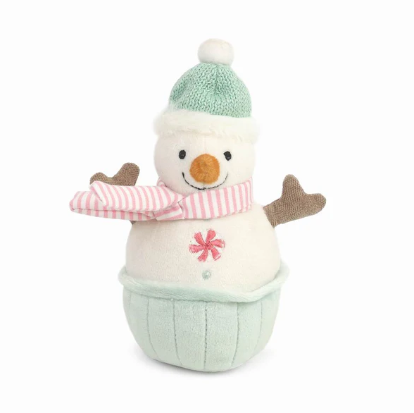 Mon Ami Snowman Cupcake Soft Toys in at Wrapsody