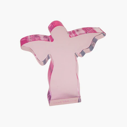 Acrylic Weight Angel Small Pink Home Decor in at Wrapsody